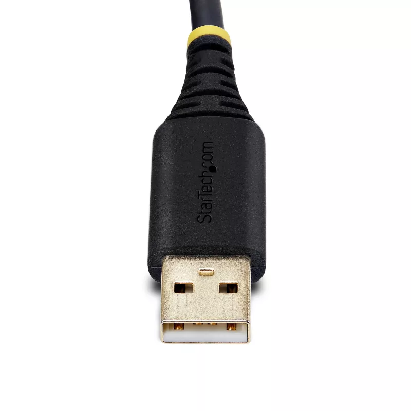 StarTech.com 10ft (3m) USB zu Nullmodem Seriell Adapterkabel, austauschbare DB9 Schrauben/Muttern, COM Retention, USB-A zu RS232, FTDI, ESD-Schutz Level 4, Windows/macOS/ChromeOS/Linux - Robustes TPE-Gehäuse