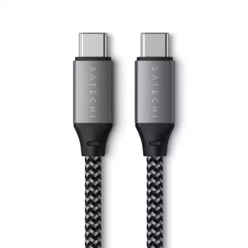 USB-C-auf-USB-C-Kabel Satechi ST-TCC2MM — 2 m, Schwarz/Grau, 0,48 Gbit/s