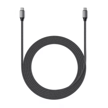 USB-C-auf-USB-C-Kabel Satechi ST-TCC2MM — 2 m, Schwarz/Grau, 0,48 Gbit/s
