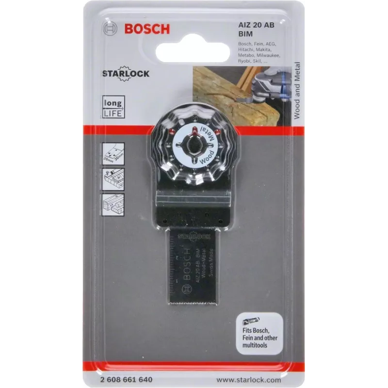 Bosch Starlock AIZ 20 AB Metal BIM Tauchsägeblatt, 20 mm