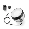 Philips Hue White and Colour Ambiance Iris smarte Tischleuchte, Bluetooth/Zigbee, 570 lm, 8,1 W, Aluminium, schwarz