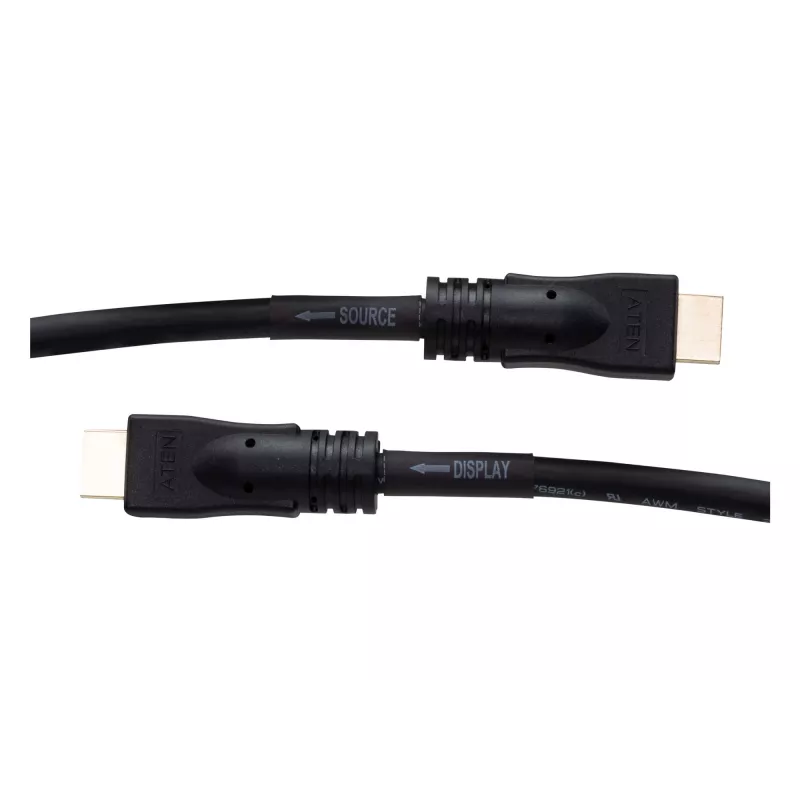 ATEN 2L-7D20H High-Speed-HDMI-Kabel mit Ethernet, HDMI (M) auf HDMI (M), 20 m, 4K-Unterstützung, abgeschirmt, schwarz