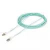 StarTech.com 10m (32.8ft) LC zu LC (UPC) OM4 Multimode Glasfaserkabel mit Push-Pull Laschen, 50/125µm, 100G, biegeunempfindlich, geringe Einfügedämpfung – LSZH Glasfaser Jumperkabel