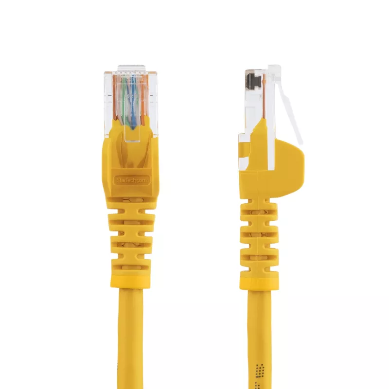 StarTech.com Cat5e Ethernet-Patchkabel mit rastnasenlosen RJ45-Steckern – 10 m, Gelb