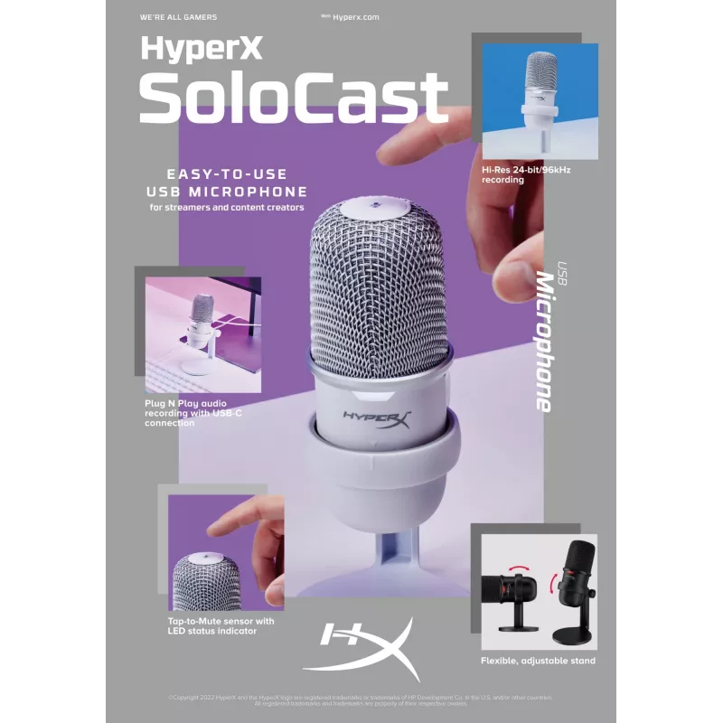 HyperX SoloCast - USB-Mikrofon (Schwarz)