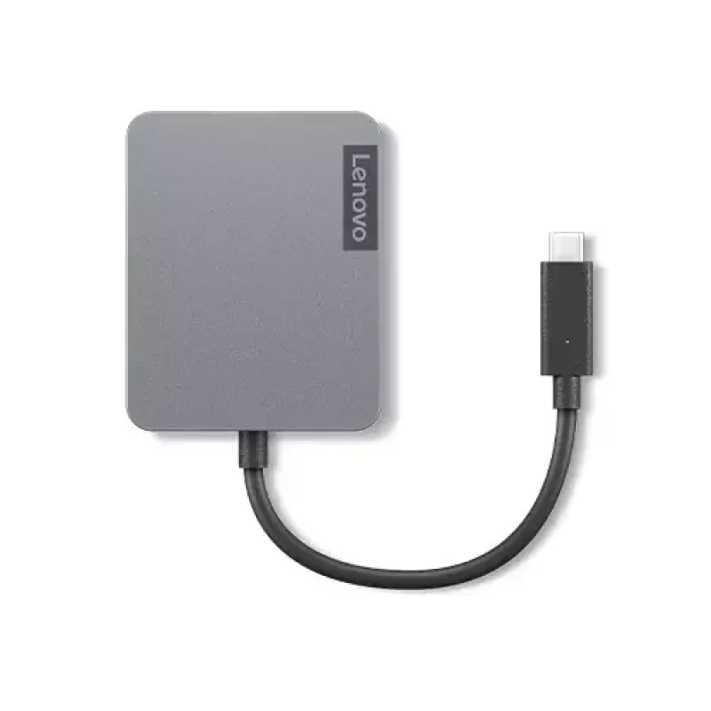 Lenovo 4X91A30366 Laptop-Dock/Port-Replikator kabelgebunden USB 2.0 Typ-C Grau