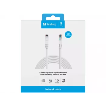 Netzwerkkabel Sandberg UTP Cat6 10m RJ-45 Weiß