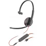 HP Poly Blackwire C3215 Monaural Headset +Tragetasche (Bulk), Kabelgebunden, Büro/Callcenter, 87 g, Headset, Schwarz