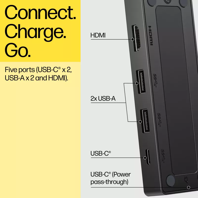 HP 86S97AA USB-C Travel Hub G3 Port-Replikator, HDMI
