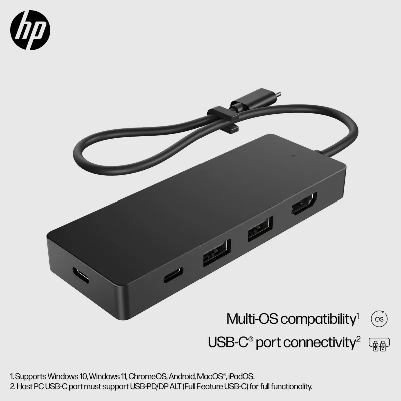 HP 86S97AA USB-C Travel Hub G3 Port-Replikator, HDMI