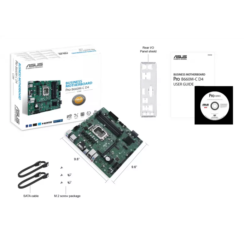 ASUS PRO B660M-C D4-CSM Intel B660 LGA 1700 micro ATX