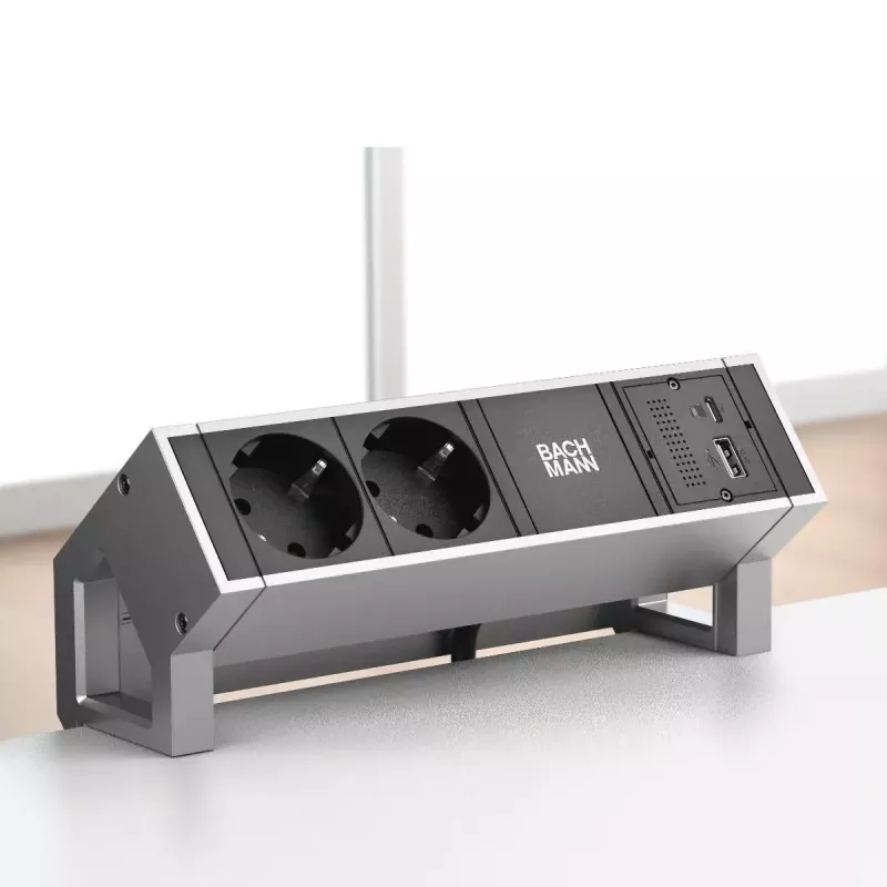 Bachmann 917.229 CM Port-Replikator-Modul, USB-C PD 100 W, 2x USB-A, Mini DisplayPort, RJ45