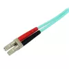 StarTech.com 1 m (3 ft) LC/UPC auf SC/UPC OM3 Multimode-Glasfaserkabel, Vollduplex 50/125 µm Zipcord-Glasfaserkabel, 100G, geringe Einfügedämpfung, LSZH-Glasfaser-Jumperkabel