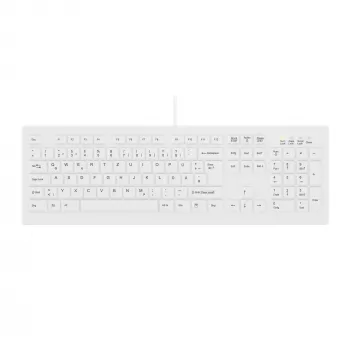Contour Design Active Key Contour ClassicClean Medizintastatur IP68 Full-Size Kabelgebunden Weiß DE C8100