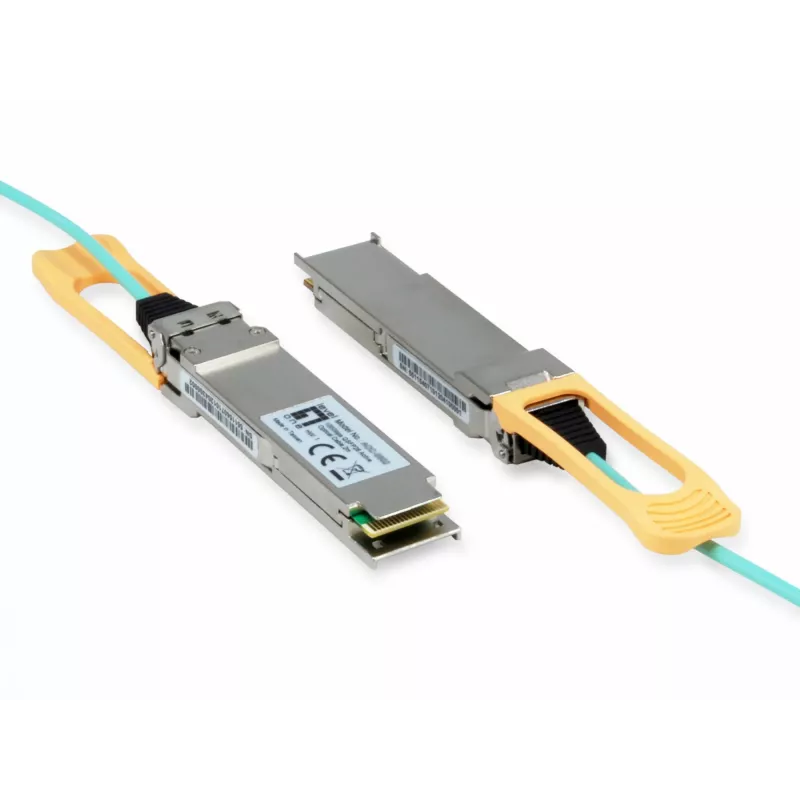 LevelOne AOC-0501 QSFP28 100G aktives optisches Kabel, 1 m