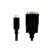 LogiLink AU0051A USB-C-auf-RS232-(DB9)-Seriell-Adapterkabel, 1,2 m, schwarz