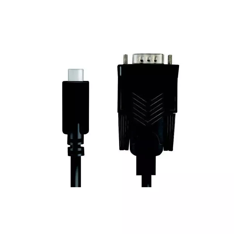 LogiLink AU0051A USB-C-auf-RS232-(DB9)-Seriell-Adapterkabel, 1,2 m, schwarz