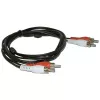 Microconnect AUDCC2 Audiokabel 1,5 m 2 x RCA Schwarz