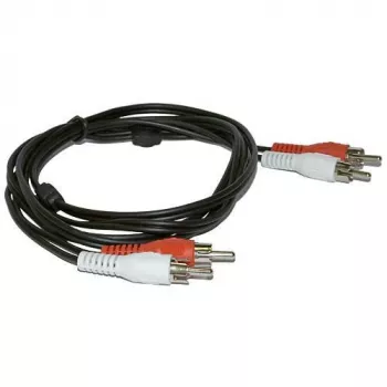 Microconnect AUDCC2 Audiokabel 1,5 m 2 x RCA Schwarz