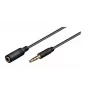 Microconnect AUDLG2G Audiokabel 2 m 3,5 mm Schwarz