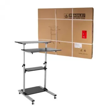 Computer-Schreibtisch LogiLink BP0070 Schwarz Grau