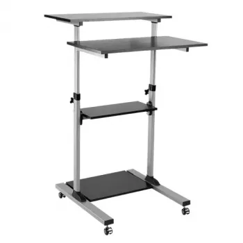 Computer-Schreibtisch LogiLink BP0070 Schwarz Grau