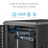StarTech.com 1U Feste Server-Rack-Montageablage - 25,4 cm tiefe Universal-Kragarm-Ablage aus Stahl für 19-Zoll-AV-/Netzwerk-Equipment-Rack - Robust - Tragfähigkeit 20 kg, Schwarz