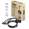 CLUB3D USB Type C + HDMI™ + MiniDisplayPort™ 1.2 zu HDMI™ 4K60Hz HDR M/M Aktiver Adapter 32AWG