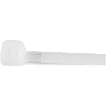 StarTech.com 20 cm Kabelbinder – 4 mm breit, 55 mm Bündeldurchmesser, 22 kg Zugfestigkeit, selbstsichernde Nylon-Kabelbinder mit gebogener Spitze – 94V-2/UL-gelistet, 100er-Pack – Weiß