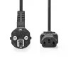Netzkabel Nedis CEGL10000BK50 5 m CEE7/7 K13-Kupplung Schwarz