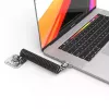 Sicherheitskabelschloss Compulocks CL02H Dual Head Coiled T-bar