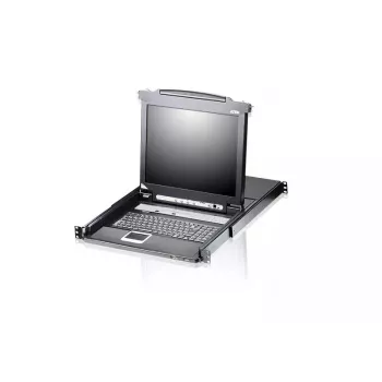 KVM-Switch ATEN CL5708M Rackeinbau Schwarz 1HE 17 Zoll LCD CL5708M-ATA-GG