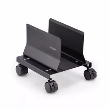 StarTech.com Computer-Turm-Wagen, rollbarer mobiler CPU-Caddy auf Rädern (Rollen), max. Last 21 kg, verstellbare PC-Gehäusehalterung, Desktop-Bodenständer, Stahl-Dolly