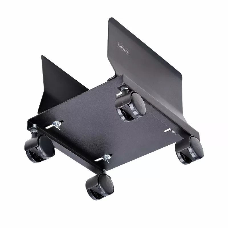 StarTech.com CPUMOBILESTND Computer-Tower-Wagen mit Rollen, verstellbar, Stahl, Schwarz