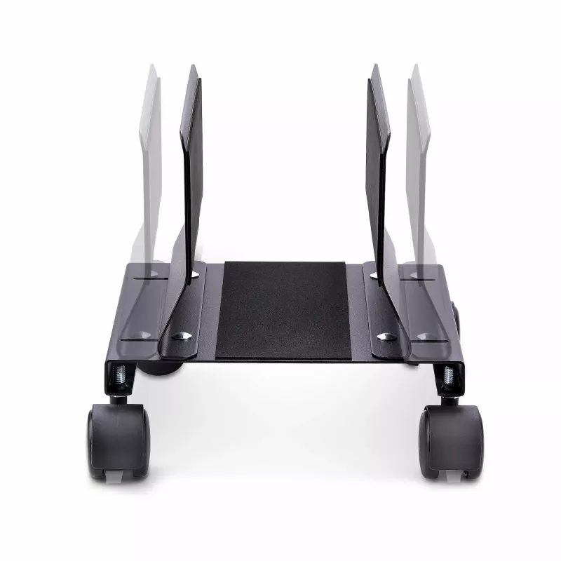 StarTech.com CPUMOBILESTND Computer-Tower-Wagen mit Rollen, verstellbar, Stahl, Schwarz