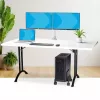 StarTech.com CPUMOBILESTND Computer-Tower-Wagen mit Rollen, verstellbar, Stahl, Schwarz