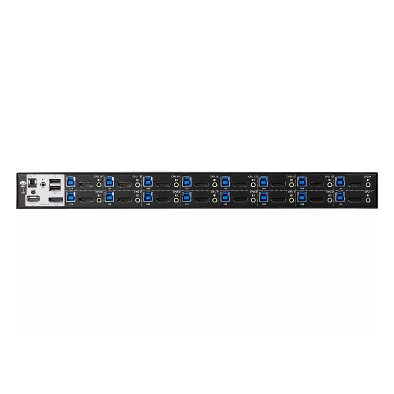 ATEN CS19216-AT-G 16-Port USB 3.0 4K KVM-/Audio-/USB-Switch, 1 lokaler Benutzer, Desktop/Rack-montierbar