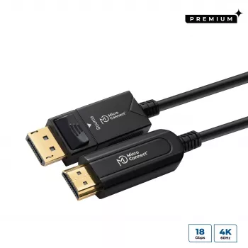 Microconnect DP-HDMI-1500V1.4OP Videokabel-Adapter 15 m DisplayPort Schwarz