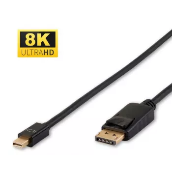 Microconnect DP-MMG-180MBV1.4 DisplayPort-Kabel 2 m Mini DisplayPort Schwarz