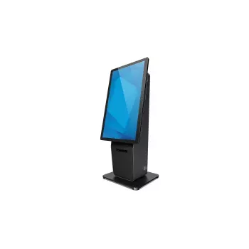 Elo Wallaby Pro Selbstbedienungs-Thekenständer für 22–27-Zoll-Displays, Schwarz/Silber