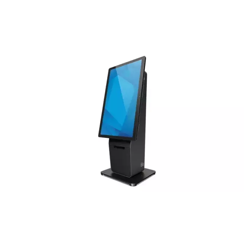 Elo Wallaby Pro Selbstbedienungs-Thekenständer für 22–27-Zoll-Displays, Schwarz/Silber