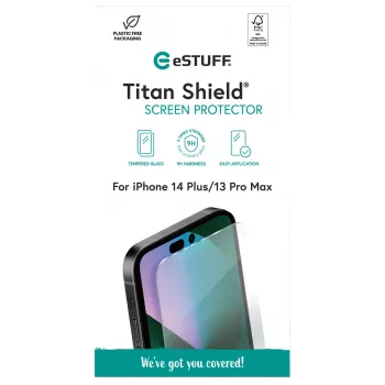 Klare Displayschutzfolie eSTUFF ES501370 für Apple iPhone 14 Plus iPhone 13 Pro Max Kratzfest