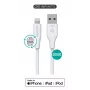 Lightning-Kabel eSTUFF ES601270 2 m Weiß 2,4 A