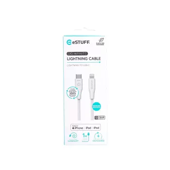 Lightning-Kabel eSTUFF ES602170 1m USB C 2.4A 5V GRS-zertifiziert
