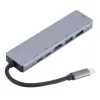 eSTUFF ES623012 Laptop-Dockingstation/Port-Replikator USB 3.2 Gen 1 (3.1 Gen 1) Type-C Grau