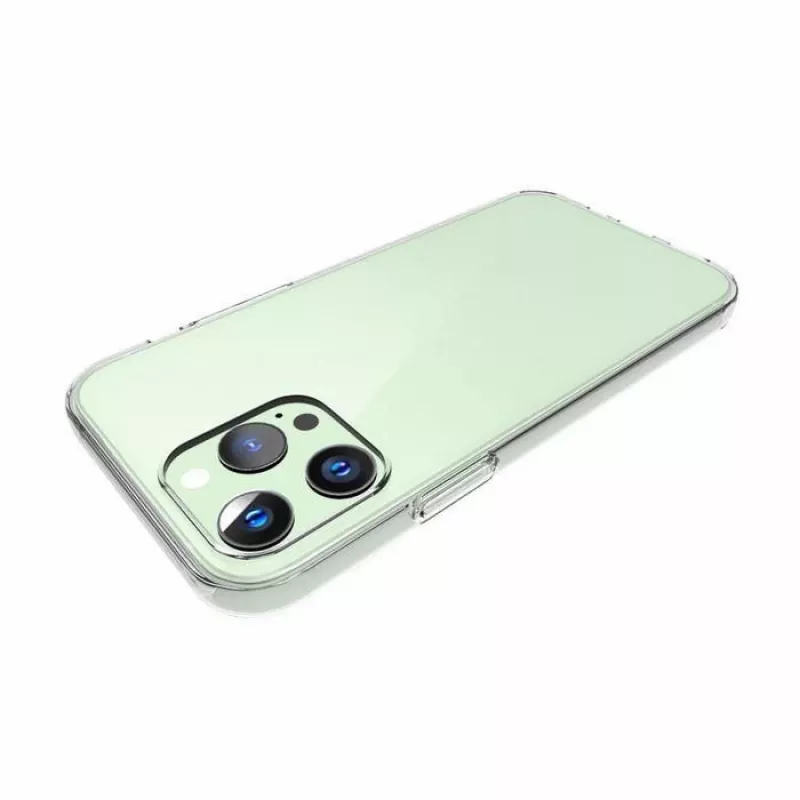 eSTUFF ES67100003 LONDON weiche Rückseitenabdeckung für iPhone 13 Pro, TPU, transparent
