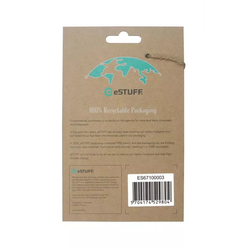 eSTUFF ES67100003 LONDON weiche Rückseitenabdeckung für iPhone 13 Pro, TPU, transparent