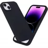 eSTUFF Infinite Riga ES67120026 Handyhülle für iPhone 15 Plus, MagSafe-kompatibel, Silikon, Polycarbonat, Schwarz