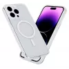 eSTUFF Berlin ES67140027 magnetische Handyhülle für iPhone 15 Pro, MagSafe-kompatibel, Polycarbonat, TPU, Transparent