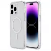 eSTUFF Berlin ES67140027 magnetische Handyhülle für iPhone 15 Pro, MagSafe-kompatibel, Polycarbonat, TPU, Transparent